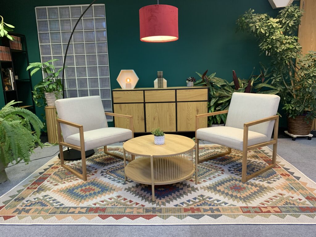 YEP podcast studio cozy green set 18
